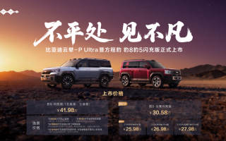 方程豹豹8豹5闪充版上市，首搭首发比亚迪云辇-P Ultra